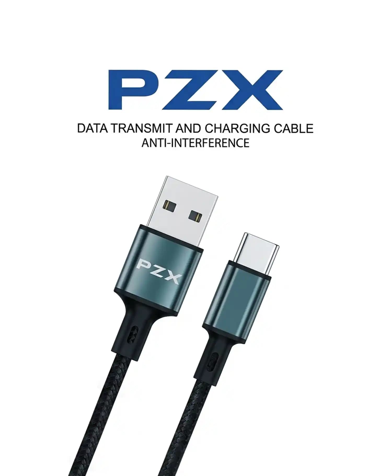 کابل تبدیل USB به Type-C پی زد ایکس مدل S-25 طول 1 متر — تصویر ۲