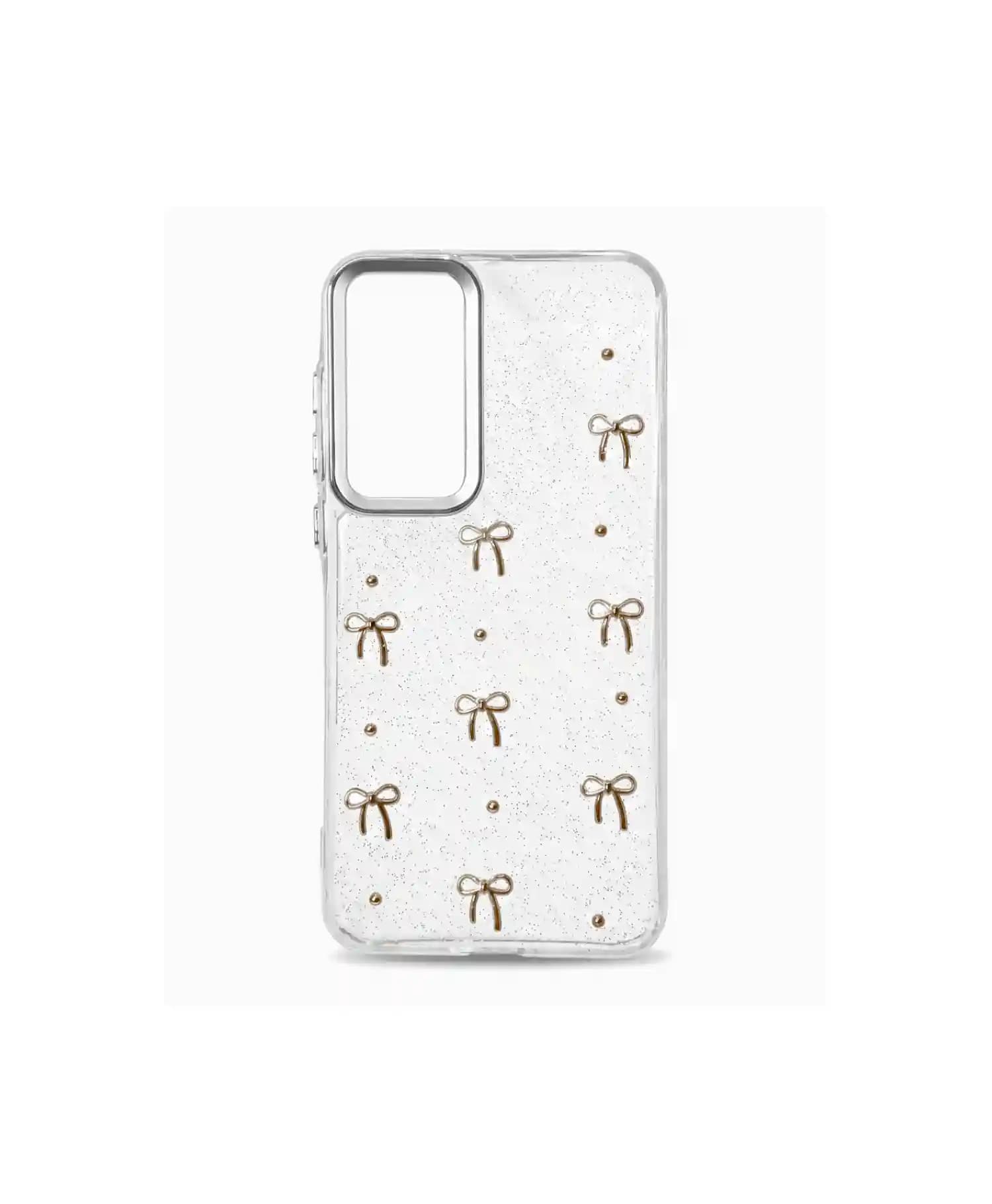 قاب ژله ای شاین دار پاپیونی گوشی موبایل Samsung A55