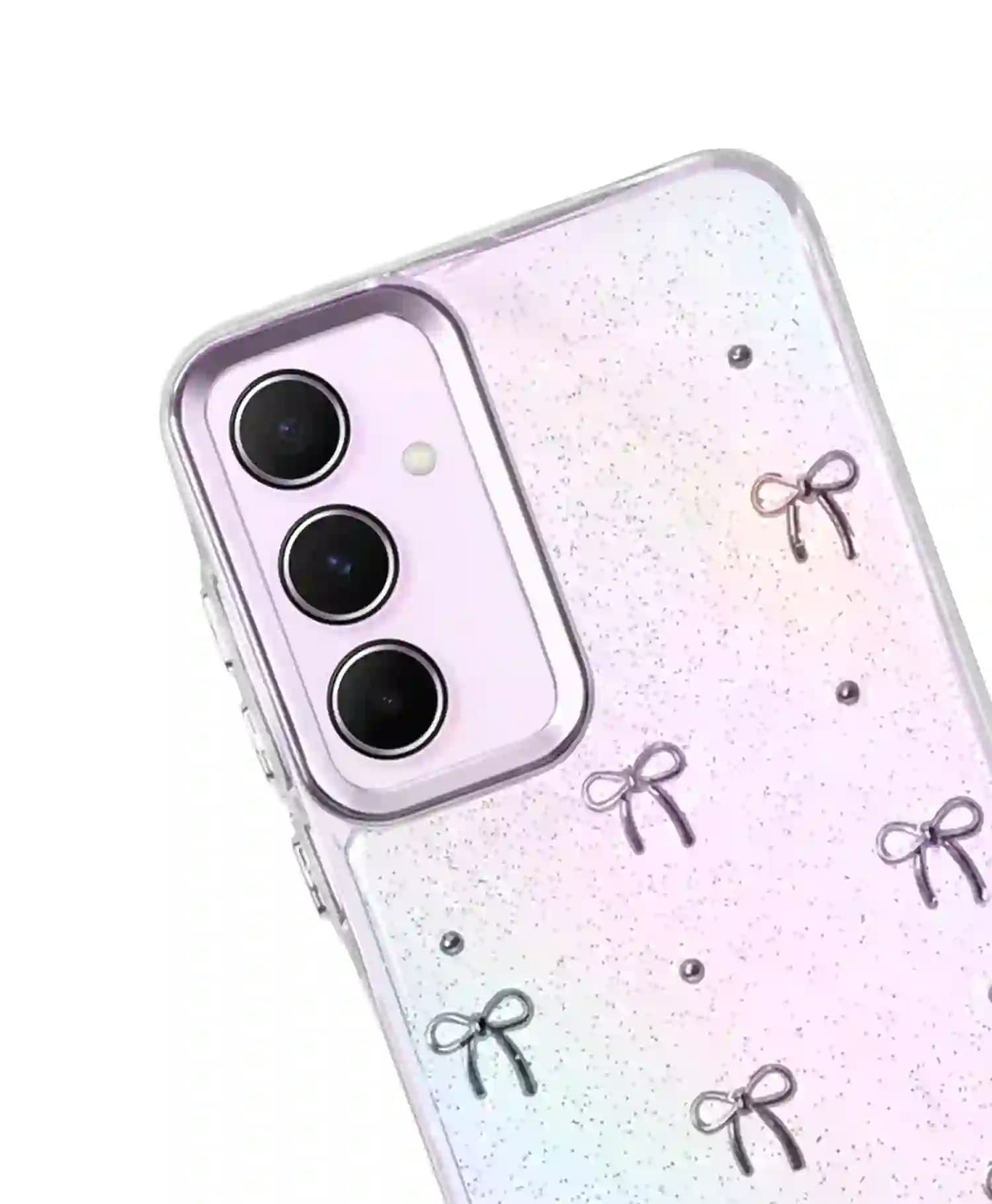 قاب ژله ای شاین دار پاپیونی گوشی موبایل Samsung A55 — تصویر ۲