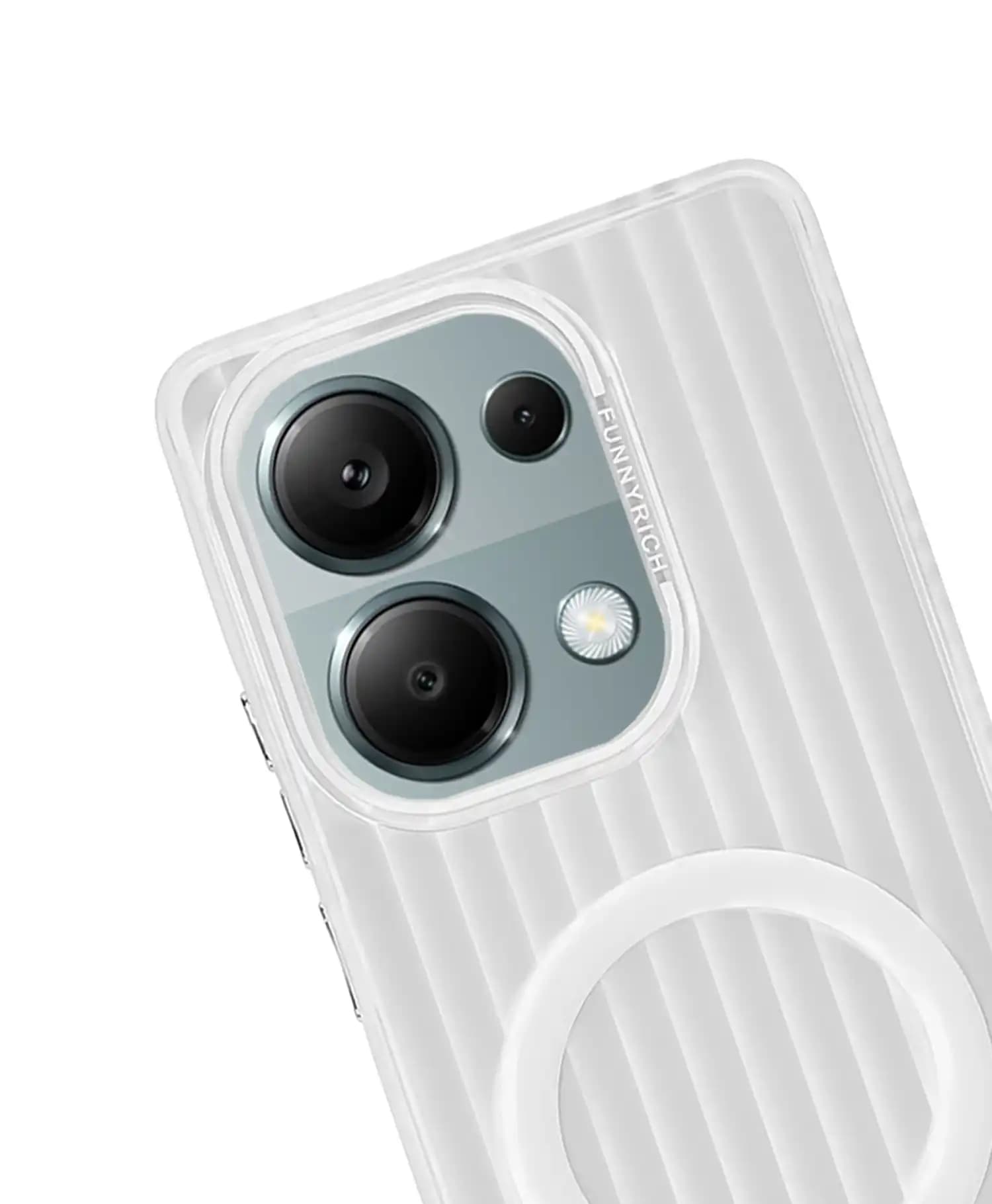 قاب پشت مات کرکره ای طرح مگ سیف گوشی موبایل Redmi Note 13 Pro — تصویر ۲