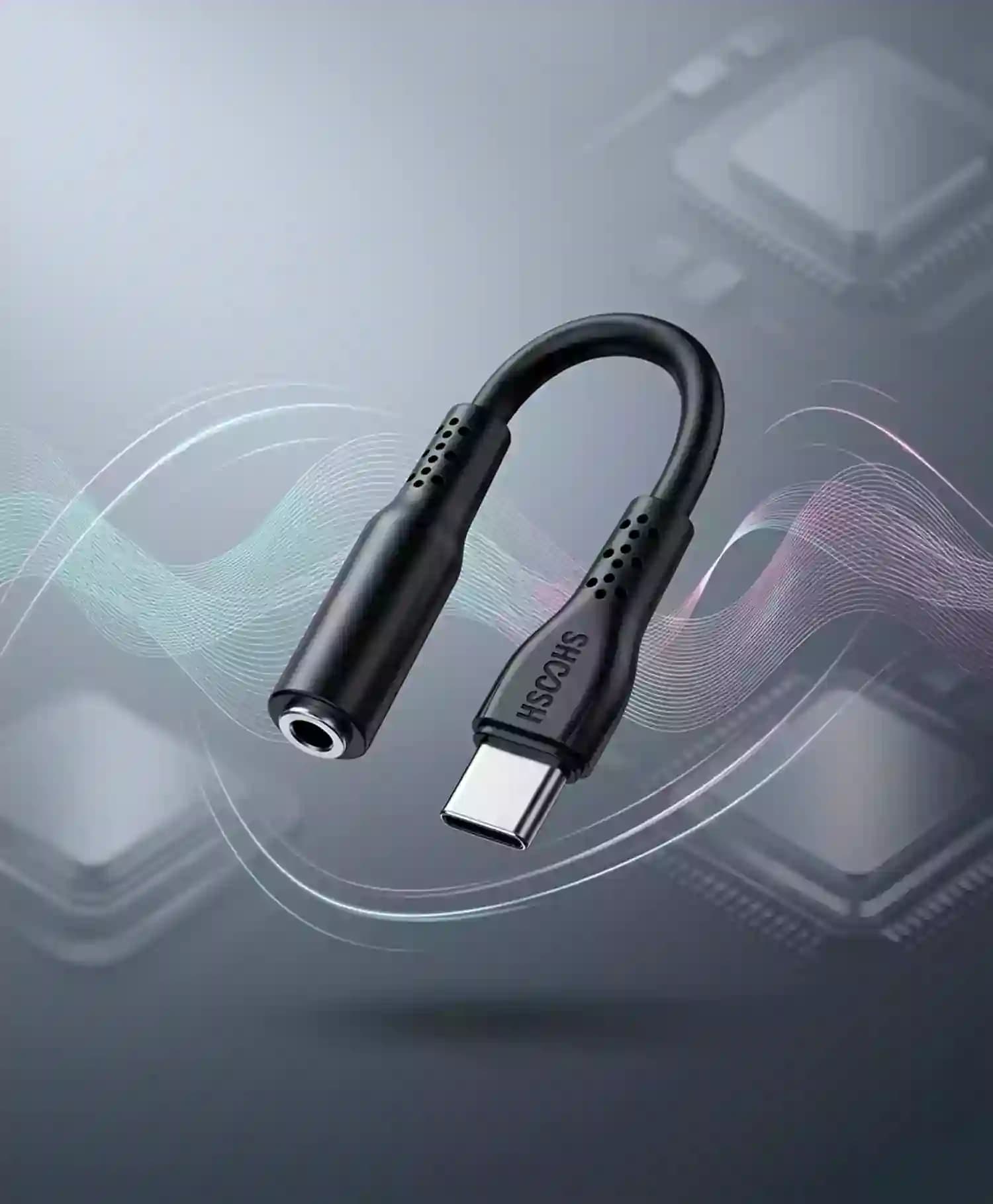 جک تبدیل AUX به Type-C شوش مدل SH-001 — تصویر ۴