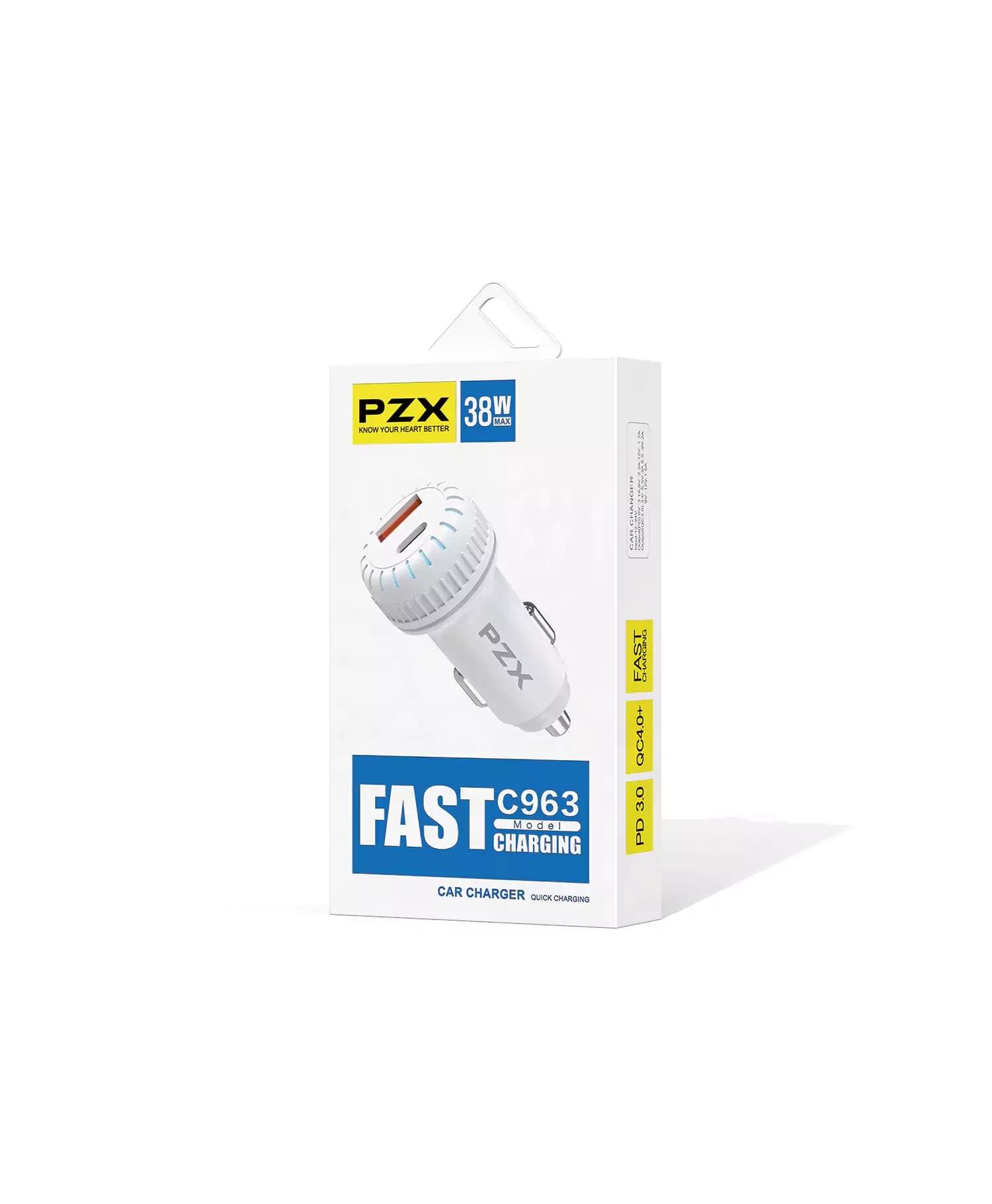 شارژر فندکی پی زد ایکس 38W مدل C963 — تصویر ۴