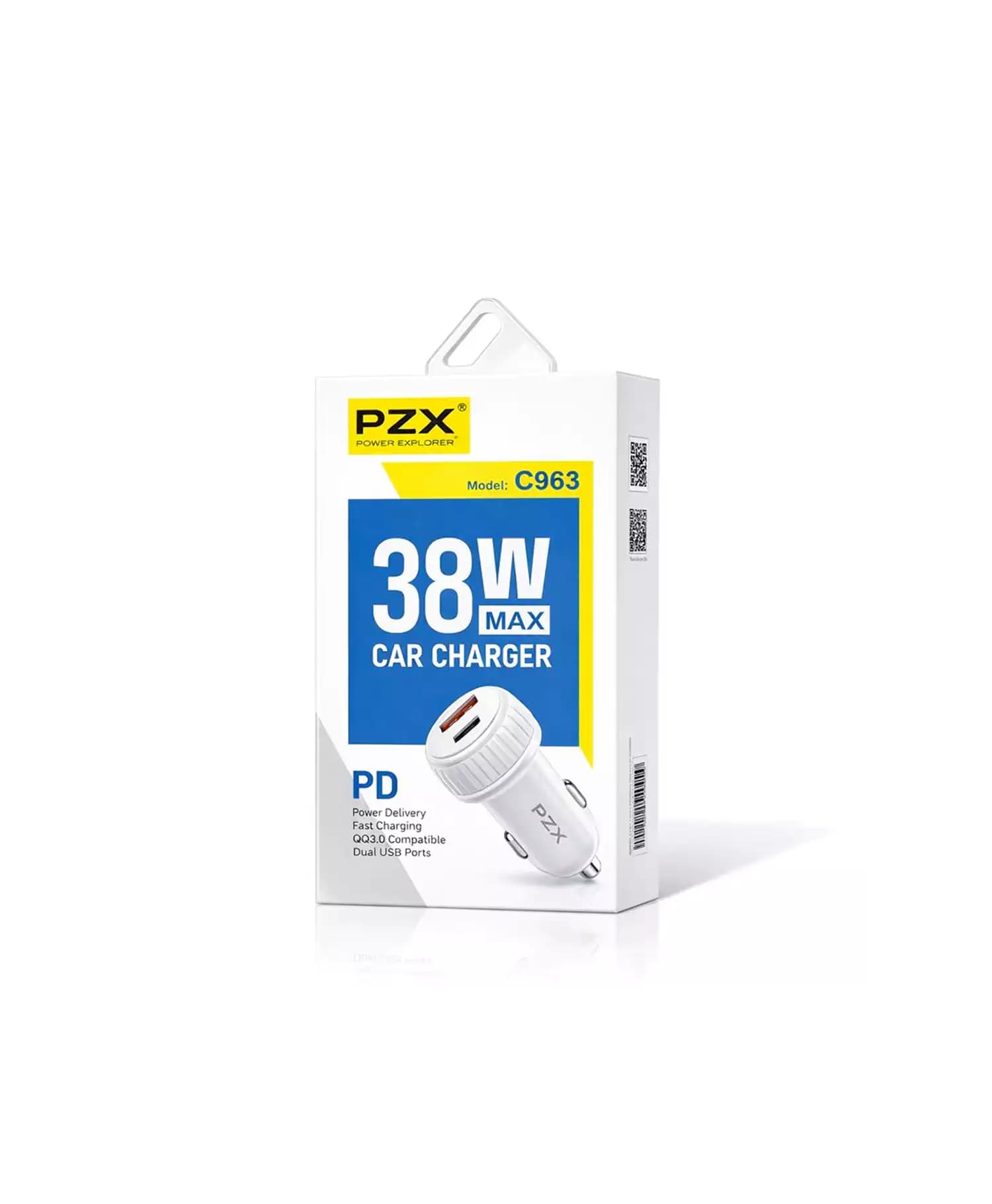 شارژر فندکی پی زد ایکس 38W مدل C963 — تصویر ۵