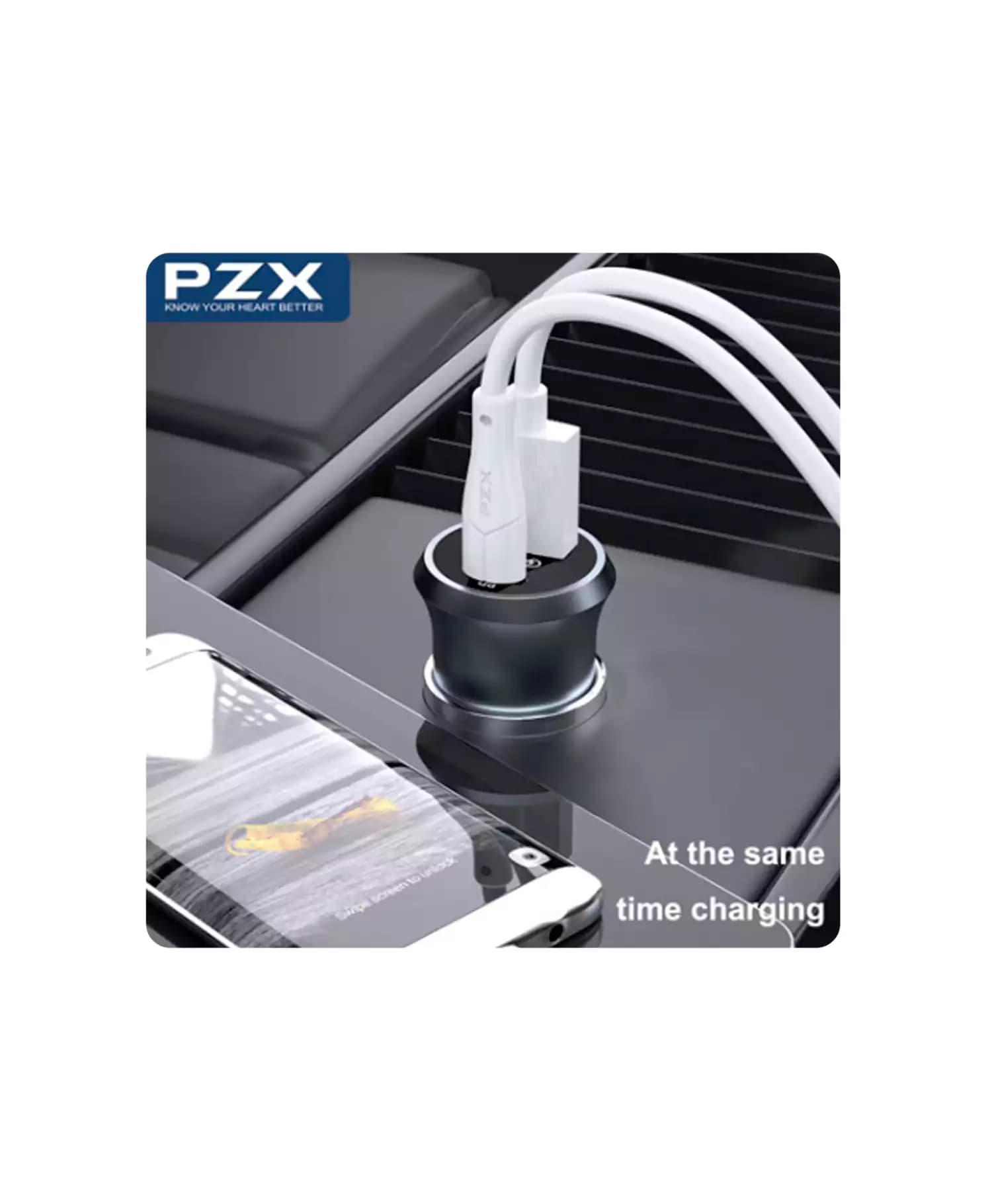 شارژر فندکی پی زد ایکس 45W مدل C960s — تصویر ۳