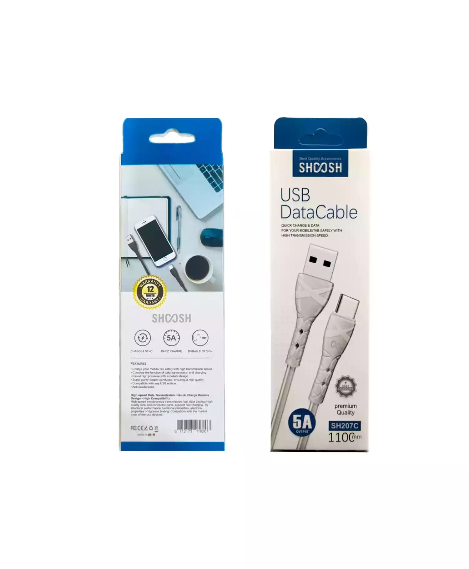 کابل تبدیل USB به Type-C شوش SH-207C — تصویر ۵