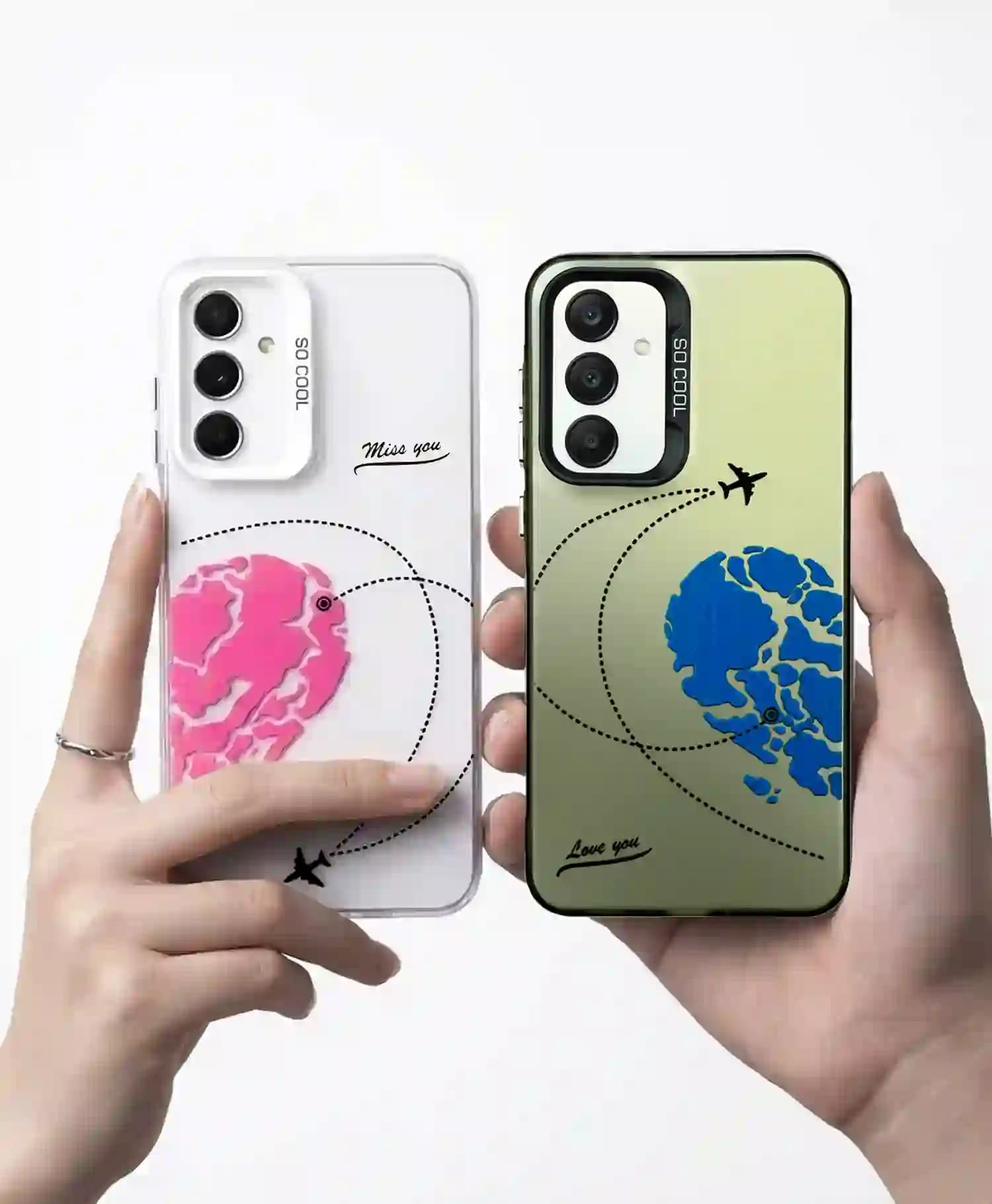 قاب ست کاپلی So Cool طرح سفر عشق گوشی سامسونگ Samsung A25 — تصویر ۵