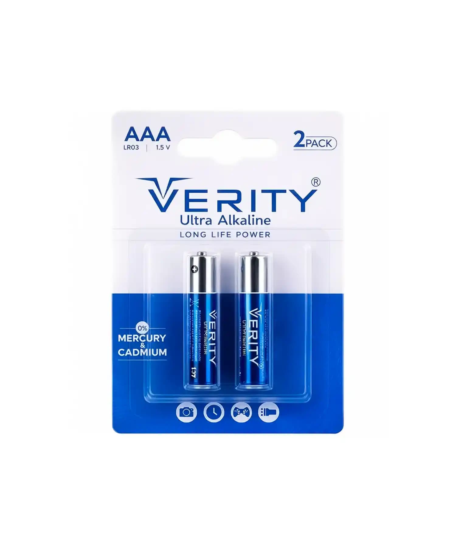 باتری نیم قلمی وریتی Ultra Alkaline LR03 — تصویر ۲