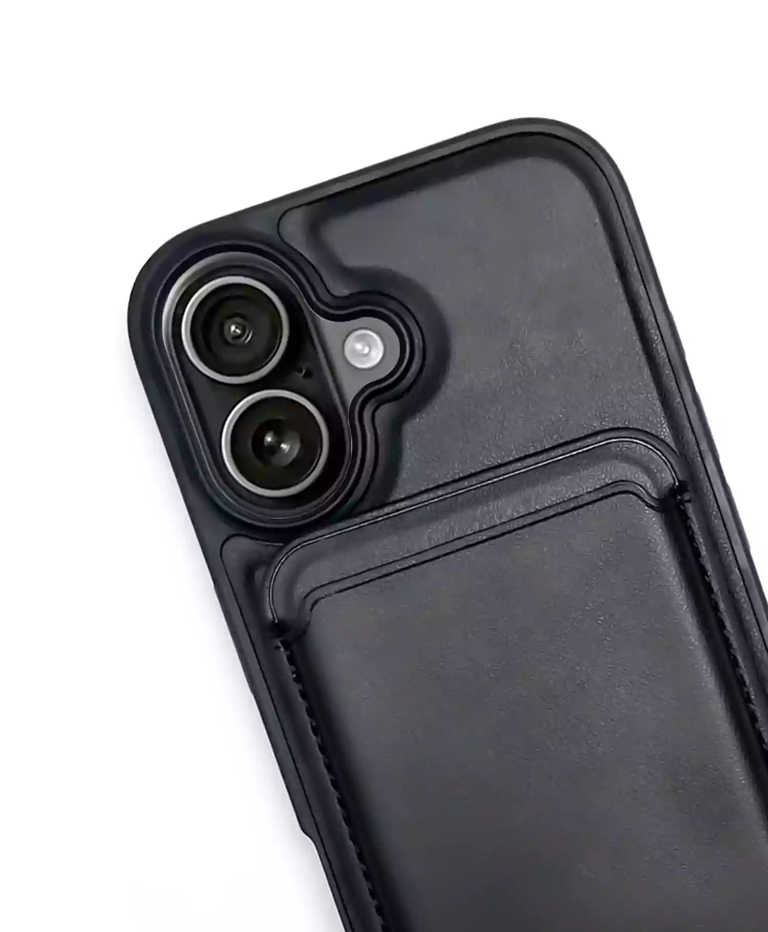 قاب چرمی HDD اورجینال جاکارتی دار گوشی موبایل آیفون Iphone 17 — تصویر ۲