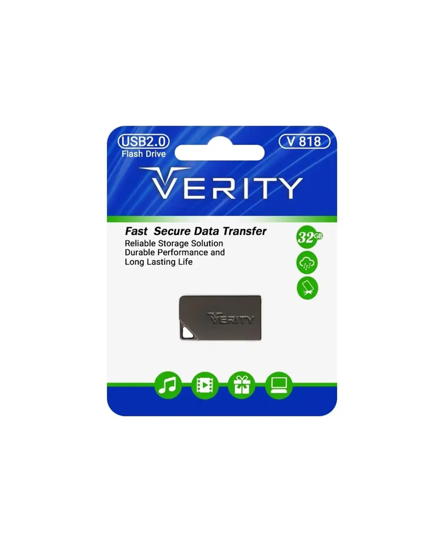 فلش مموری وریتی V 818 ظرفیت 32گیگابایت — تصویر ۲