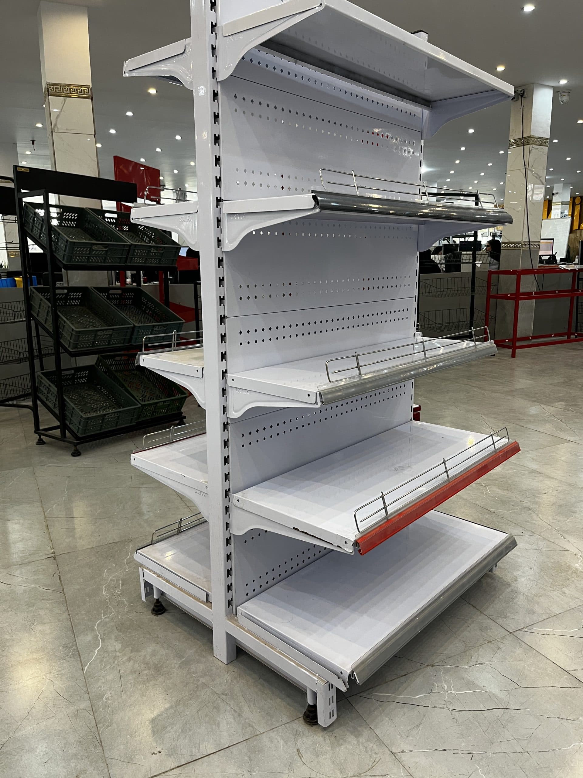 قفسه هایپری دو طرفه 4 طبقه 95×30 کف 40 ارتفاع 160 — تصویر ۴