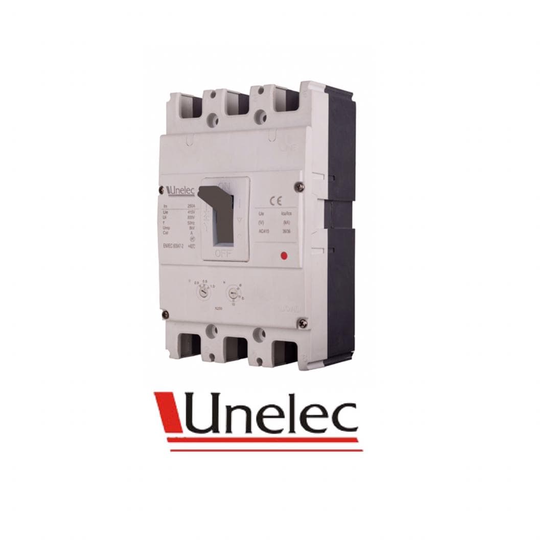 کلید اتوماتیک 50 آمپر Unelec ، قابل تنظیم حرارتی-مغناطیسی سری T-pact DT