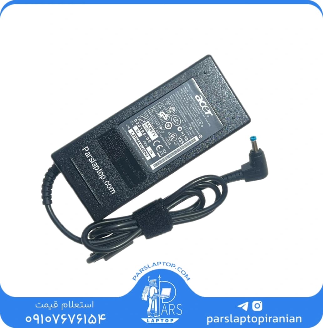 آداپتور لپ تاپ ایسر ACER) 90W 19V 4.74A) | فیش 5.5×1.7 NORMAL PIN