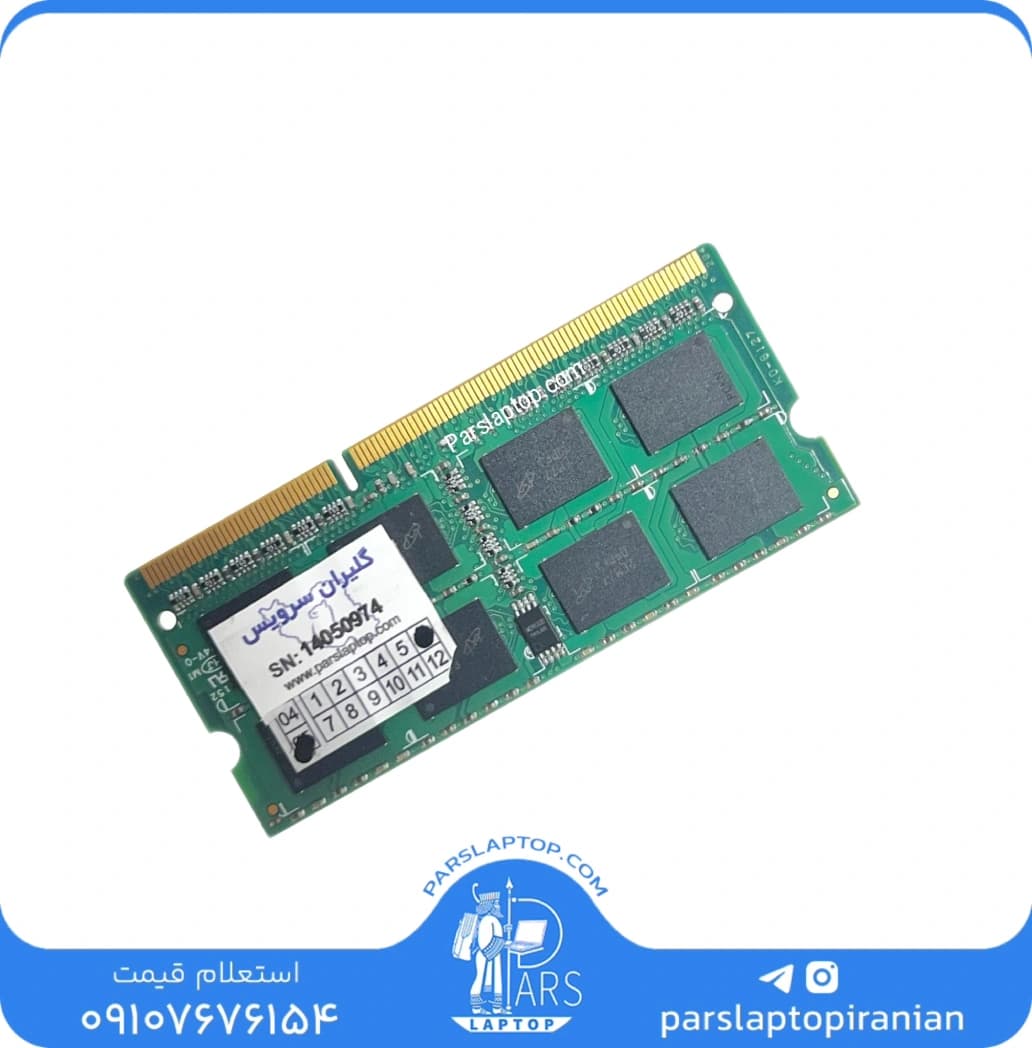 رم لپ‌تاپ کروشیال استوک 4 گیگ DDR3 1333 | PC3 10600MHZ — تصویر ۲