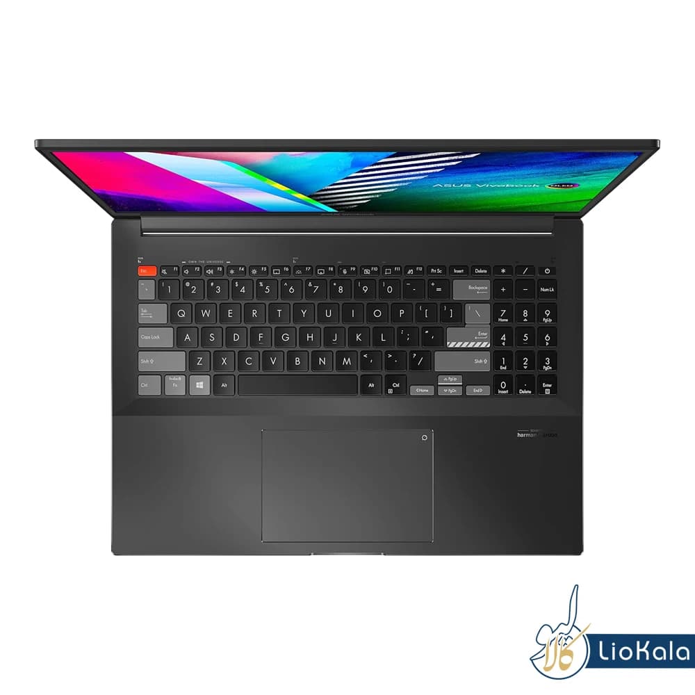 لپ تاپ ASUS Vivobook Pro M7600QE | پردازنده AMD Ryzen 9 – رم 32 – حافظه داخلی 1 ترابایت – نمایشگر 16 اینچ 4K — تصویر ۳
