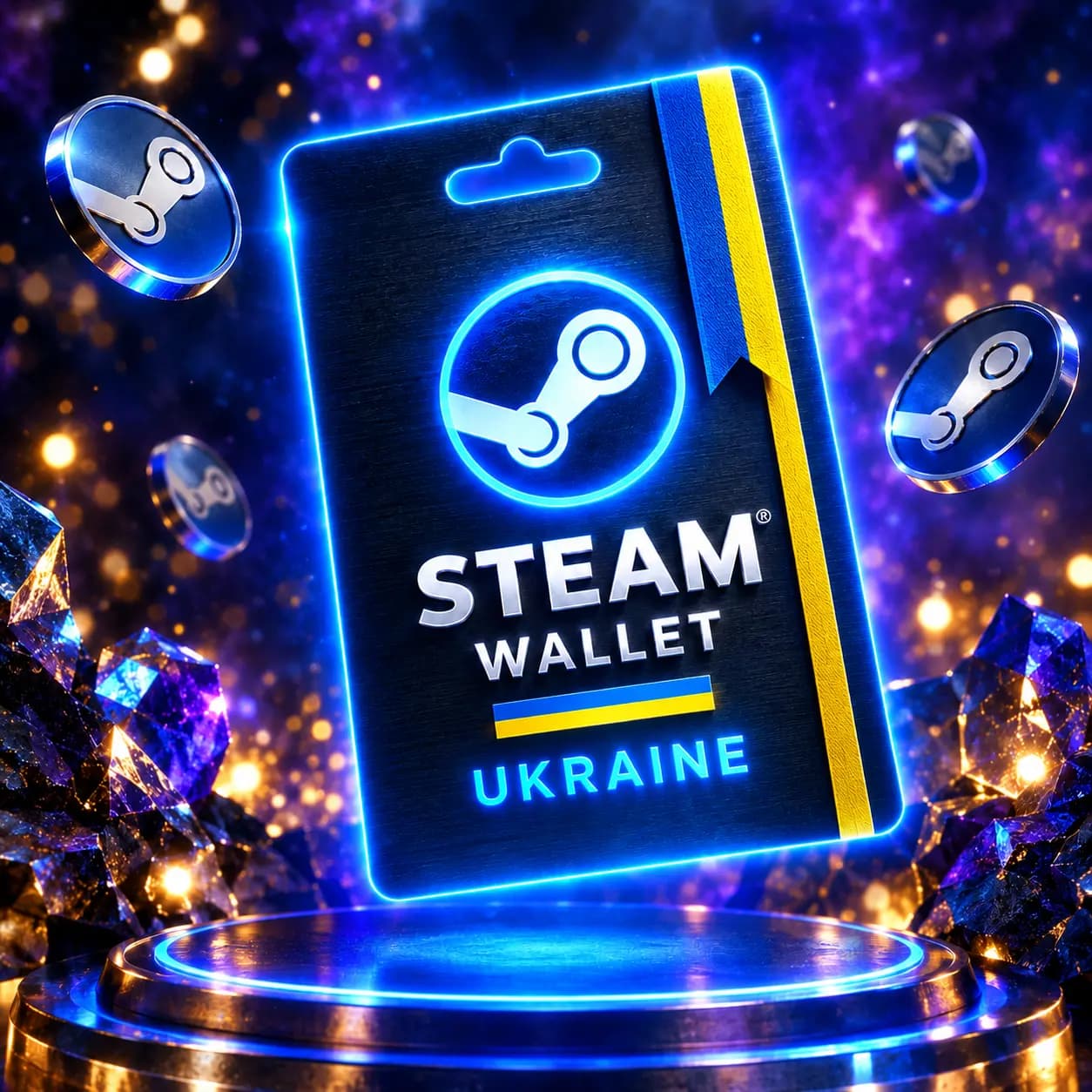 استیم والت اوکراین | خرید گیفت کارت Steam اوکراین | گیورا