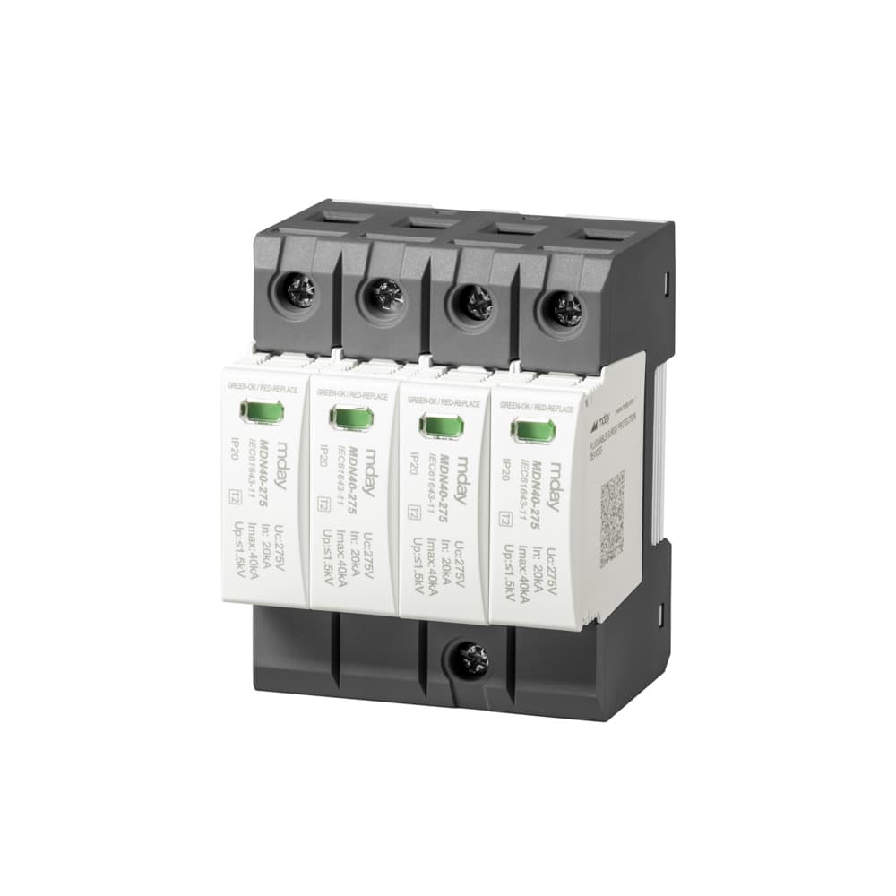 سرج ارستر 60 کیلوآمپر، 275 ولت، 4 پل، برند Mday، مدل MDN60-AC-4P — تصویر ۲