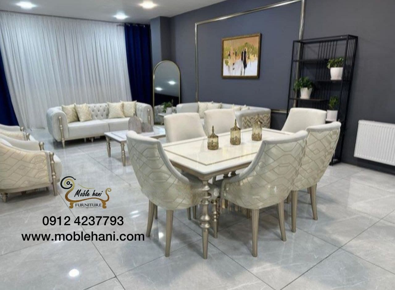 ناهار خوری ۶ نفره مدل وینچنزا — تصویر ۲