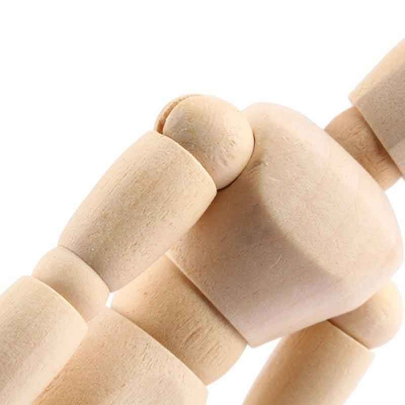آدمک چوبی طراحی سایز 14 سانتیمتر (manikin male 5.5in) — تصویر ۴