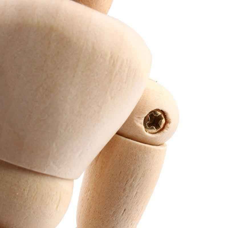 آدمک چوبی طراحی سایز 14 سانتیمتر (manikin male 5.5in) — تصویر ۶