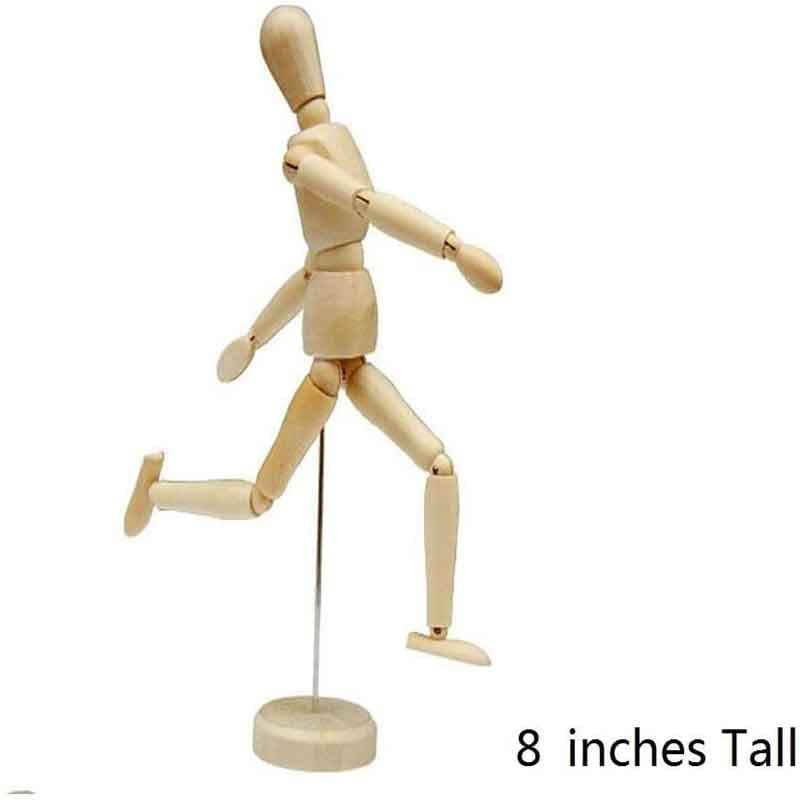 آدمک چوبی طراحی سایز 20 سانتیمتر (wooden manikin) — تصویر ۳