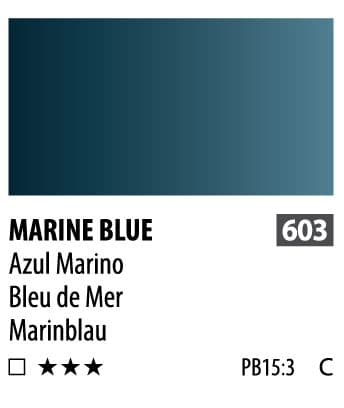 آبرنگ فوق آرتیست شین هان PWC سری C رنگ (marine blue603) — تصویر ۲