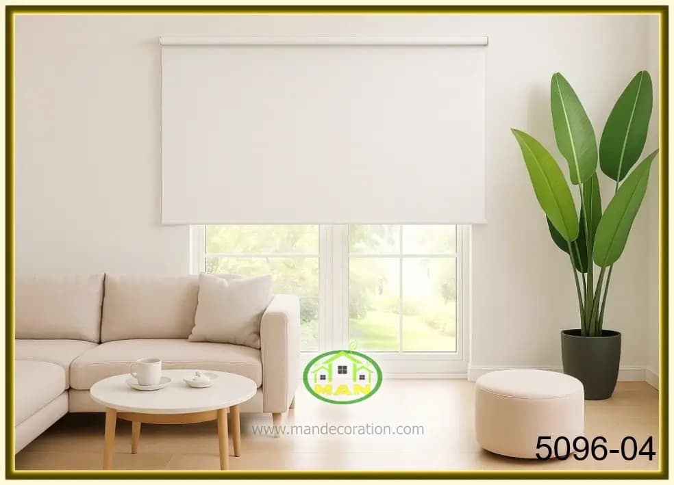 شید زبرا اسکرین ساده سفید کد:509604 — تصویر ۲
