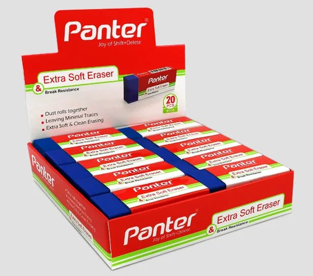 پاک کن پنتر Extra Soft آبی بزرگ E124 — تصویر ۲