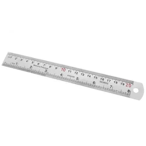 خط کش فلزی ضد زنگ درجه بندی 20cm
