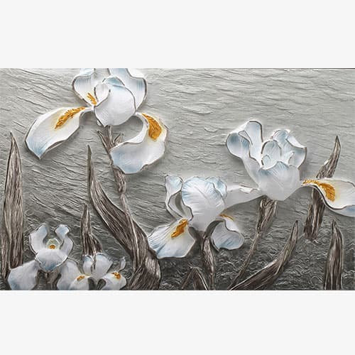 پوستر دیواری سه بعدی گل زنبق و سوسن FO0012 — تصویر ۲