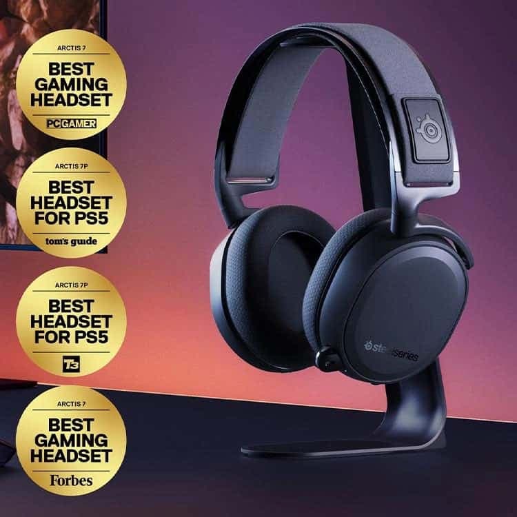 هدست بی سیم Steelseries Arctis 7 plus – مشکی — تصویر ۷