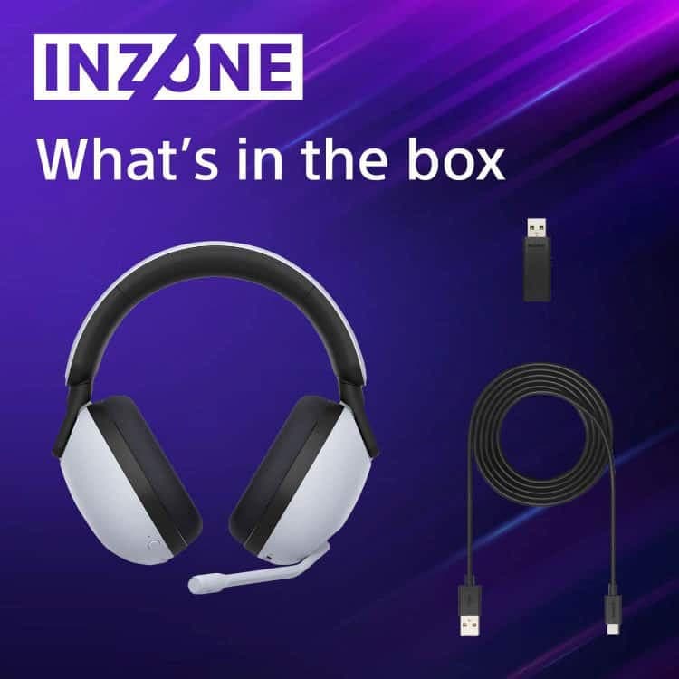هدست بی ‌سیم Sony InZone H7 مناسب PS5 – سفید — تصویر ۵
