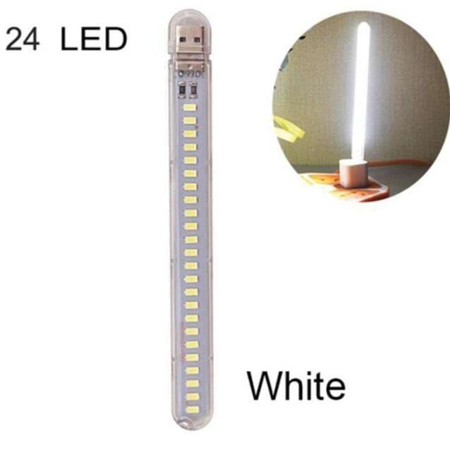 چراغ اضطراری USB نور سفید 24 LED — تصویر ۲