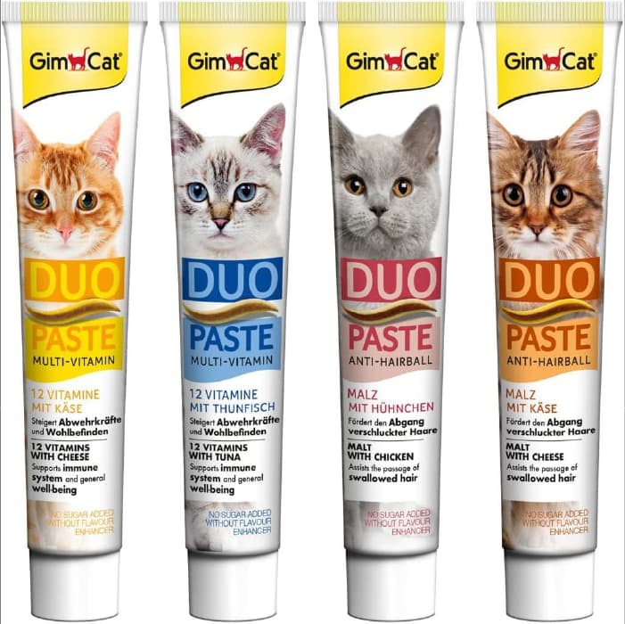 خمیر مولتی ویتامین گربه جیم کت طعم ماهی تن وزن 50 گرم GimCat Duo Paste Multi Vitamin — تصویر ۸