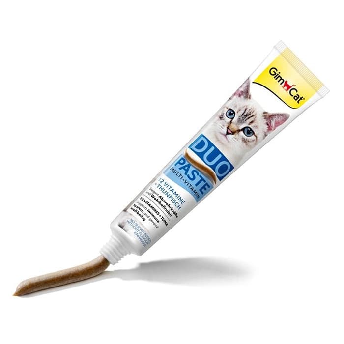 خمیر مولتی ویتامین گربه جیم کت طعم ماهی تن وزن 50 گرم GimCat Duo Paste Multi Vitamin — تصویر ۲