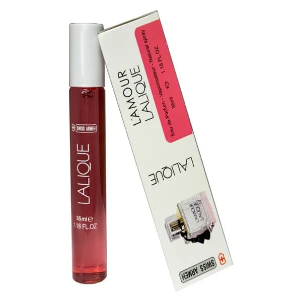 عطر جیبی زنانه سوئیس آرمه مدل L'AMOUR LALIQUE با رایحه شیرین حجم 35 میلی‌لیتر — تصویر ۲