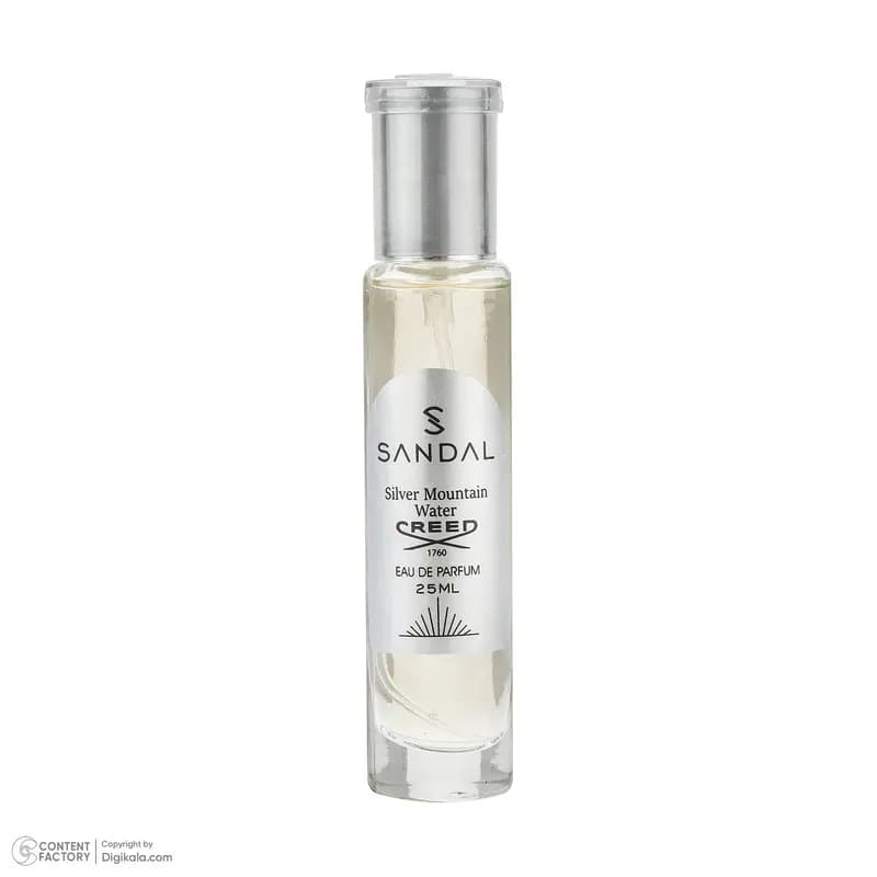 عطر جیبی مردانه صندل مدل silver mountain با رایحه خنک حجم 25 میلی‌لیتر — تصویر ۴