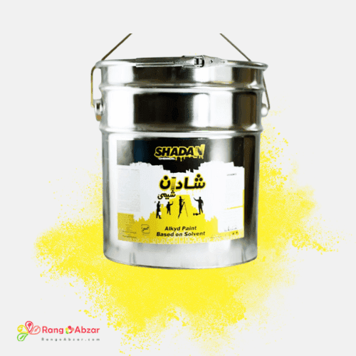 رنگ ترافیکی تک جزئی زرد حلب 25 کیلویی شادان شیمی