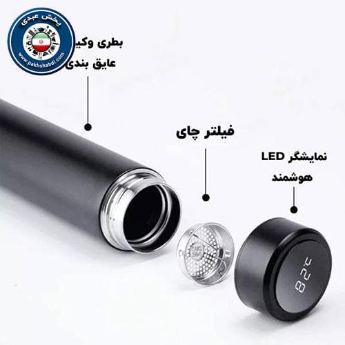 فلاسک دماسنج دار یونیک نیم لیتری — تصویر ۴
