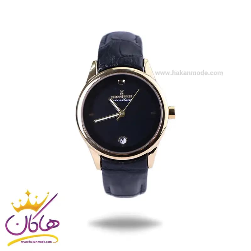 ساعت مچی عقربه ای رومانسون زنانه بند چرم مشکی L 2094/1/1