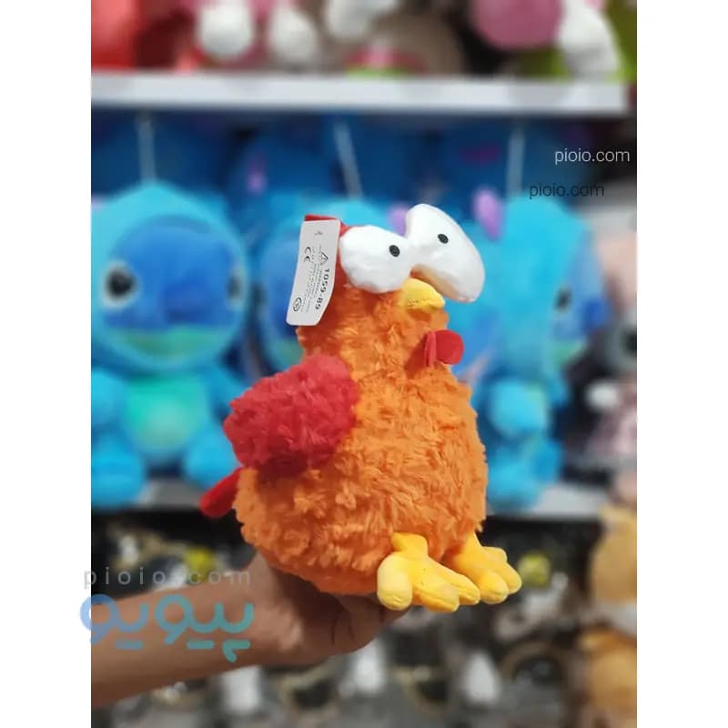 عروسک مرغ چشم قلمبه درجه یک (۲۵ سانتیمتری)