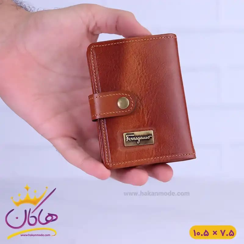 ست کیف جاکارتی و جاکلیدی چرم فراگامو 115 — تصویر ۲