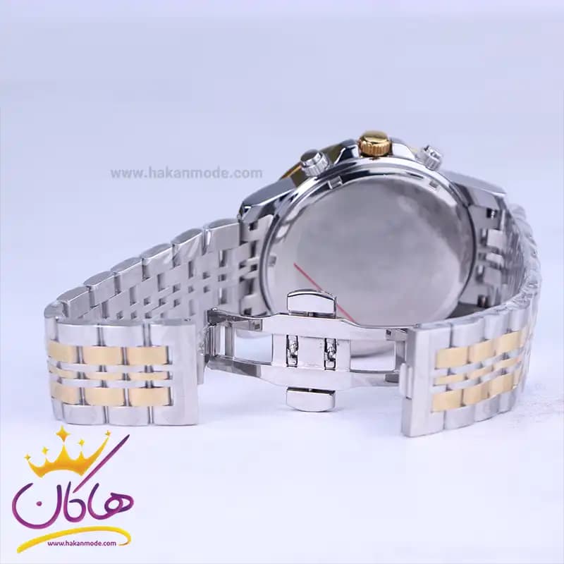 ساعت عقربه ای سیکو مردانه فلزی نقره ای طلایی صفحه سفید HT1391G/1 — تصویر ۲