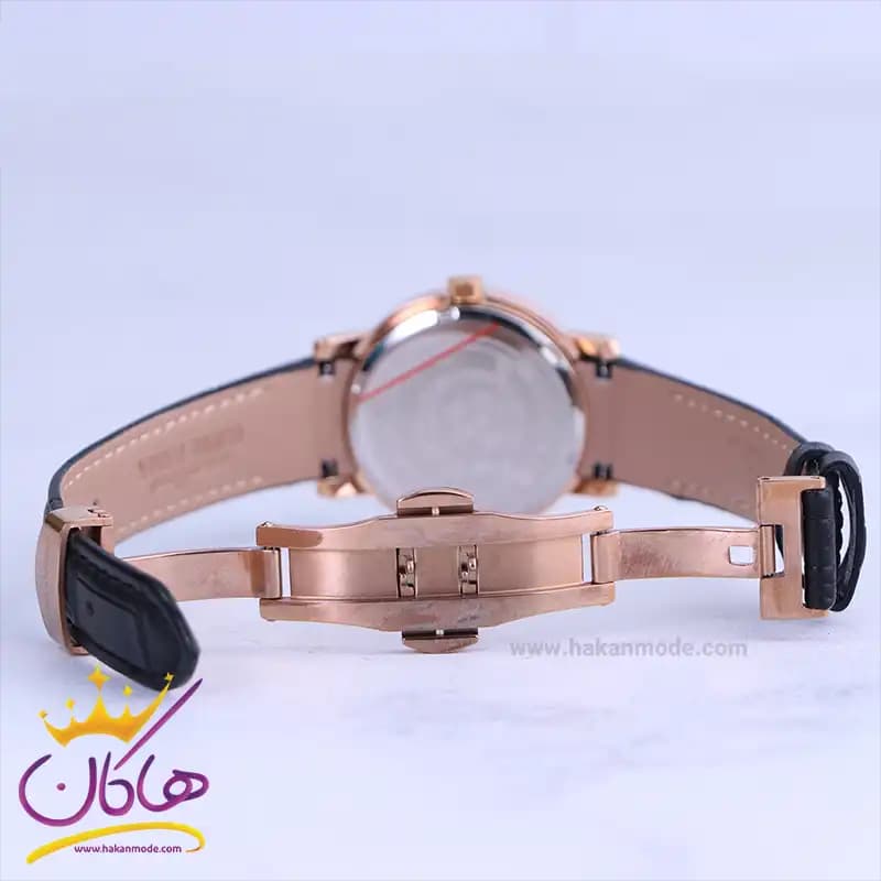 ساعت مچی عقربه ای رومانسون زنانه بند چرم مشکی L 2093/5/5 — تصویر ۳