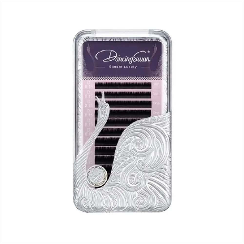 پالت مژه اکستنشن والیوم دنسینگ سوان DANCING SWAN سایز میکس ضخامت 0.07 فر D