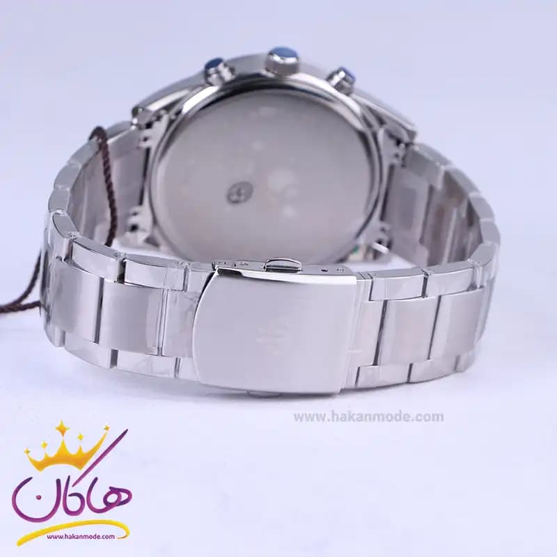 ساعت عقربه ای بیگوتی مردانه فلزی نقره ای صفحه سورمه ای BG.1.10561/3 همراه با جاکارتی — تصویر ۴