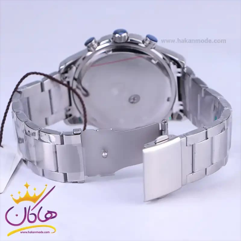 ساعت عقربه ای بیگوتی مردانه فلزی نقره ای سه موتوره BG.1.10578/1 — تصویر ۳