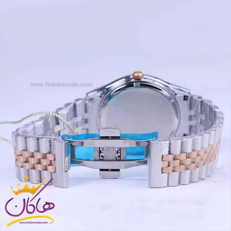 ساعت ست عقربه ای سولیدا استیل صفحه سفید 2136 — تصویر ۳