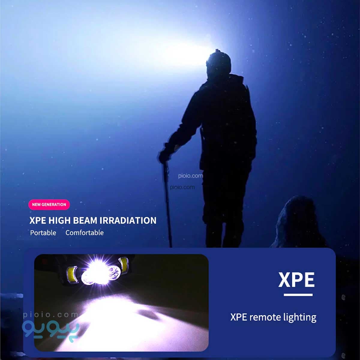 چراغ قوه هدلایت FLOOD LIGHT آیتم HX-810 تک و عمده — تصویر ۶