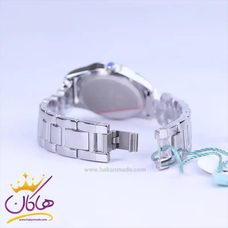 ساعت عقربه ای سولیدا زنانه بند استیل نقره ای صفحه سبز S4141/2 — تصویر ۳