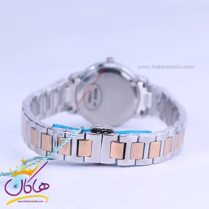 ساعت مچی سولیدا زنانه استیل نقره ای رزگلد صفحه سفید S 4132/8 — تصویر ۲